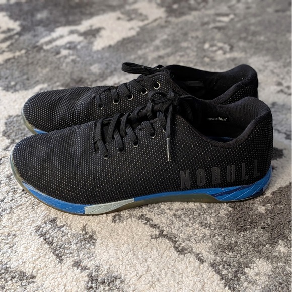 NOBULL Other - NOBULL SuperFabric Trainer Black Blue Gum Sole Unisex Training Shoes